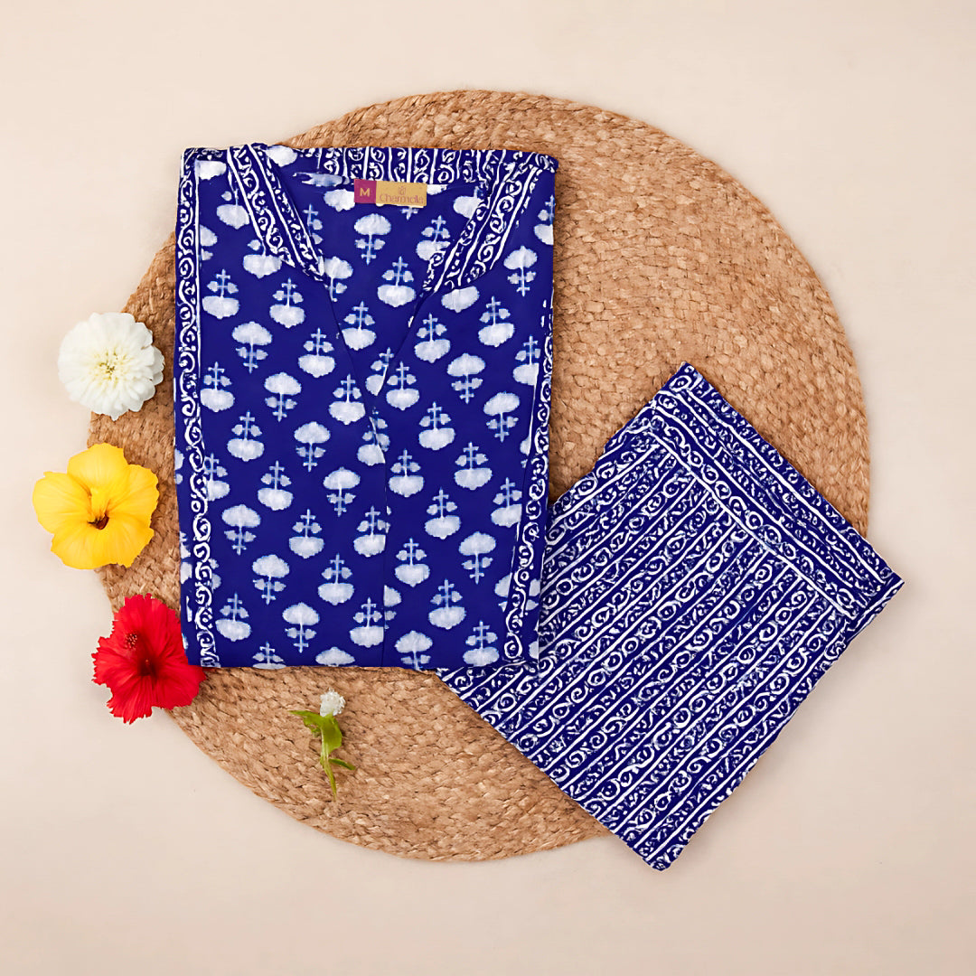 Indigo Rain Set (Sleeveless)